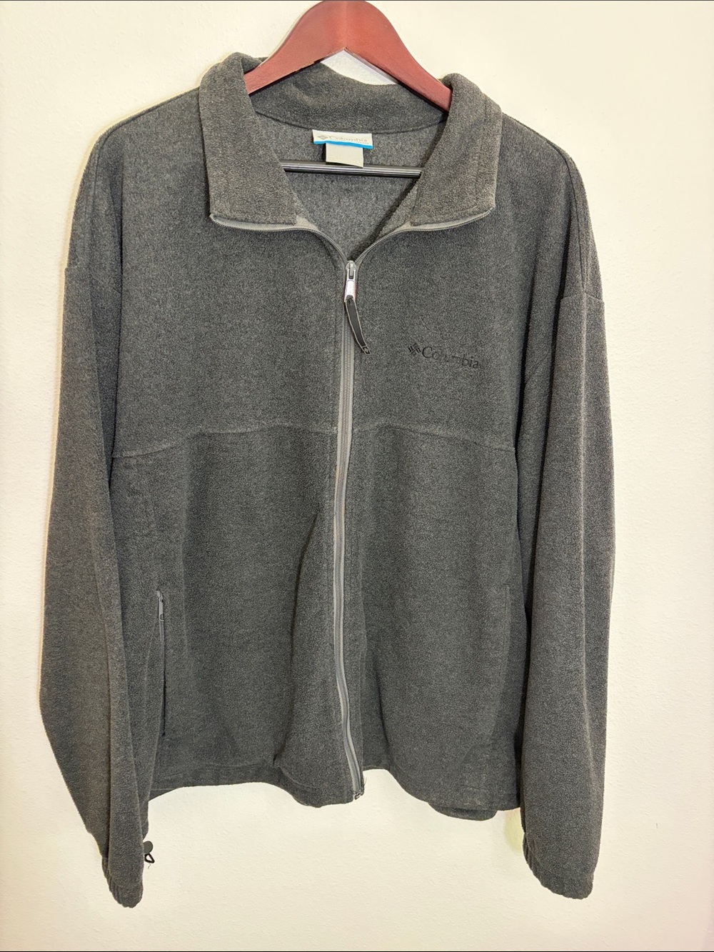 Columbia Dark Gray Full-Zip Fleece Sweatshirt Jacket